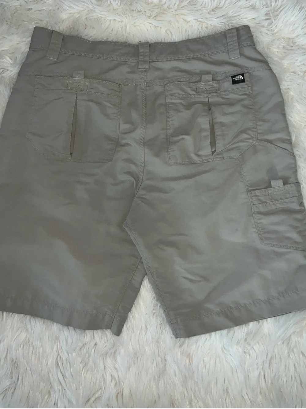 The North Face Men’s Nylon Cargo Hiking Shorts - Khaki/Gray - Size 36
